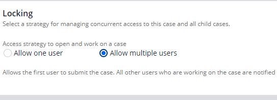 Locking multiple user