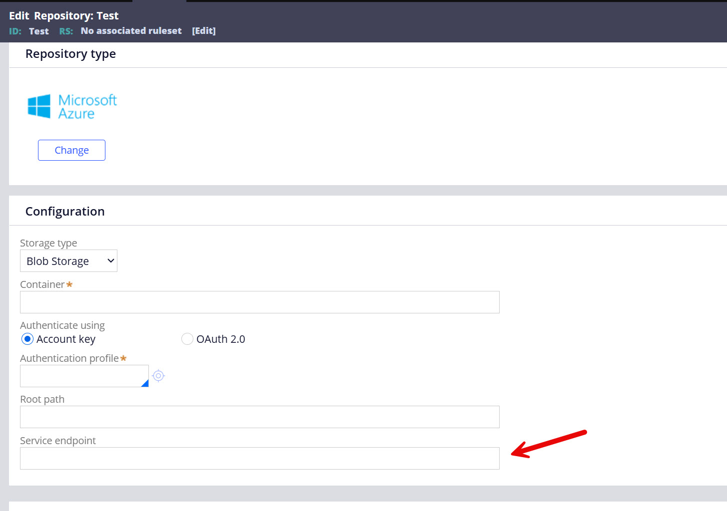 A new service endpoint option has been added to the Azure repository rule form, providing greater flexibility for connecting to repositories configured with private endpoints, such as those in Azure US govt cloud repositories.​