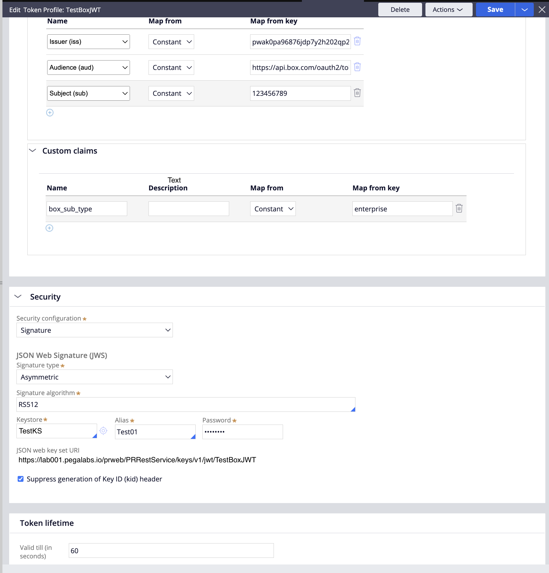 Token Profile