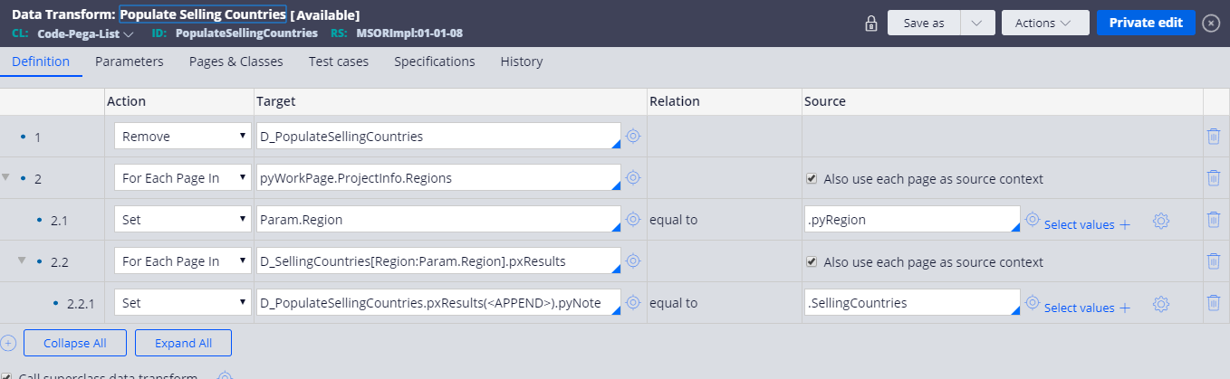 multiselect Value Population using parameter