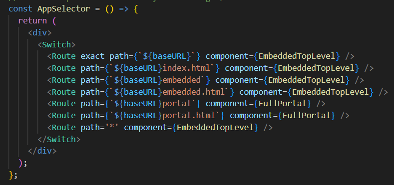 route config