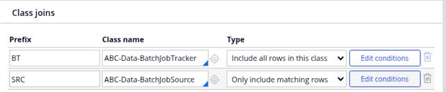Example of Joins in the Report Definition