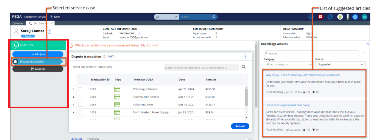 CPM Interaction Portal Sample Screen