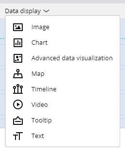 Items missing in Data Display options