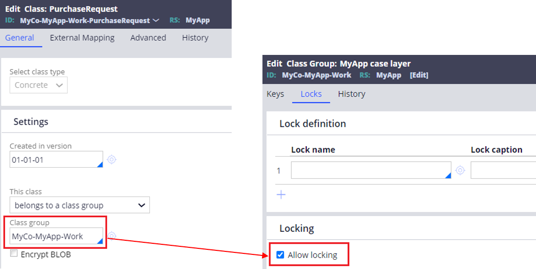 Allow locking in Class Group form