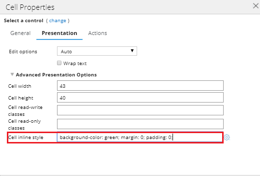 How to dynamically change background color of cell that is part of  Repeating Grid? | Support Center