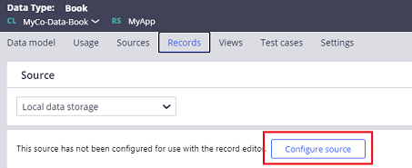 Configure Source in Data Type