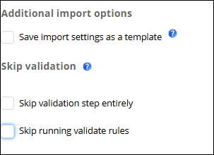 Data Import Wizard Skip Validation