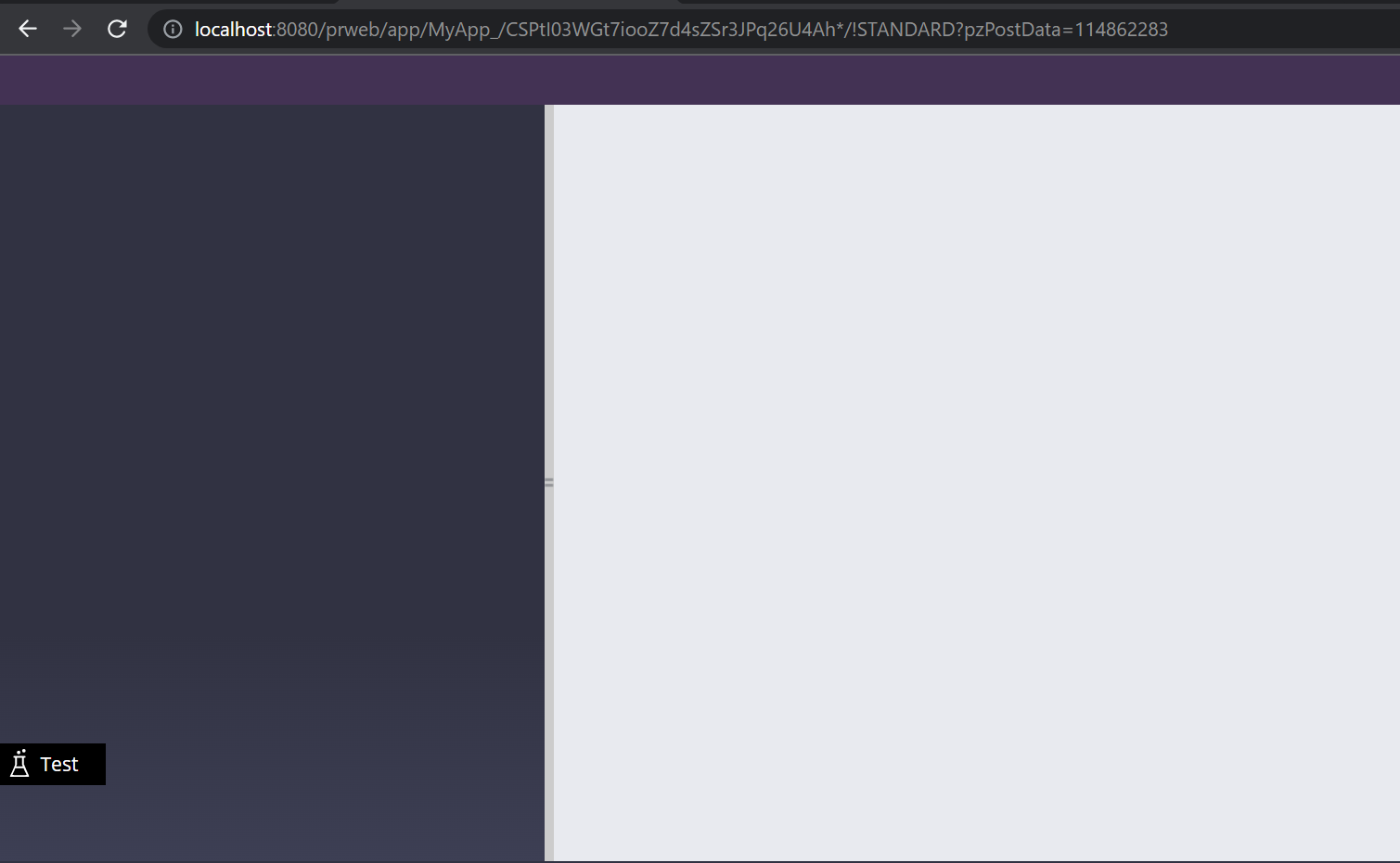 Dev Studio blank page