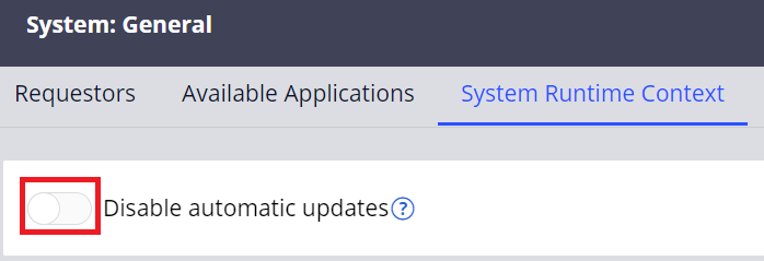 Disable Automatic Updates