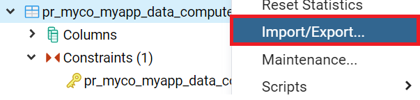 Export records to CSV file