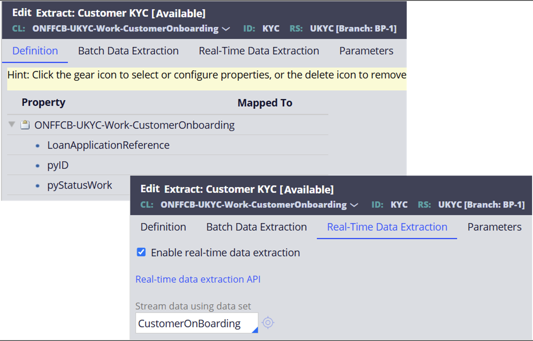 Extract Rule in KYC class