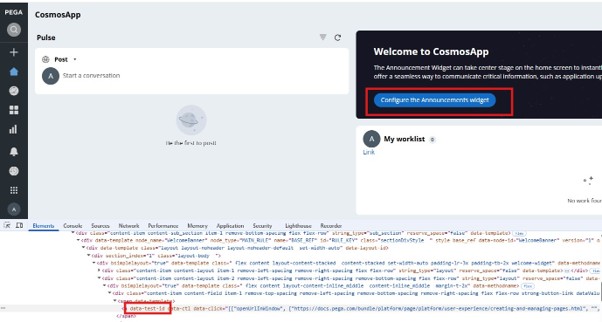 data-test-id attribute is missing from all inspected elements in the DOM