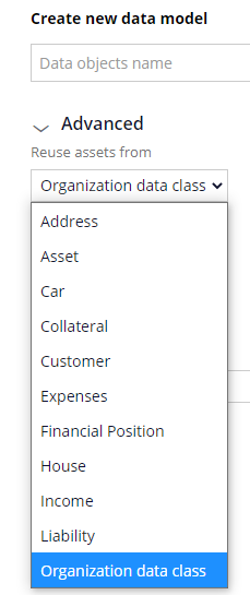 Selecting the Pattern-inheritance superclass in App Studio