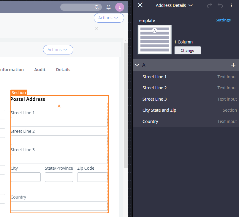 Reusable Template-driven Views also configured in App Studio