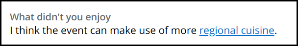 A link with an underline embedded within static text paragraph