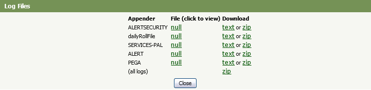 A snapshot of the logs pointing to a NULL Location
