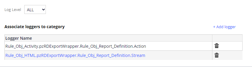 RDExport activity logging