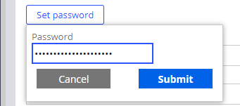 Masked password screenshot