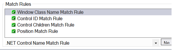 Match rules