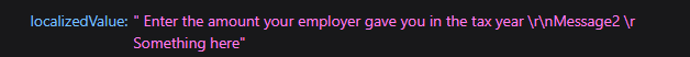 Localized Value