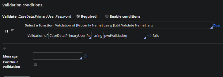 pwd validation rule