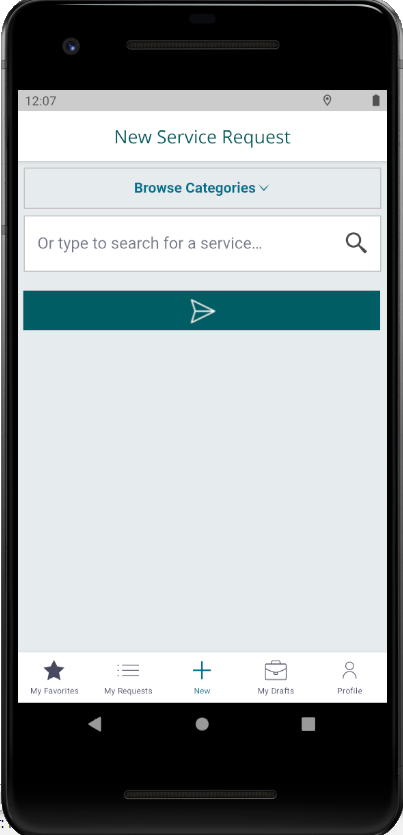 Figure 1:  CMS Mobile Client app