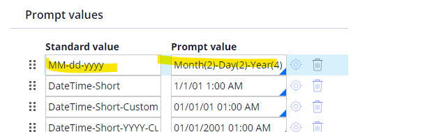 Adding new date format to list of dropdown options