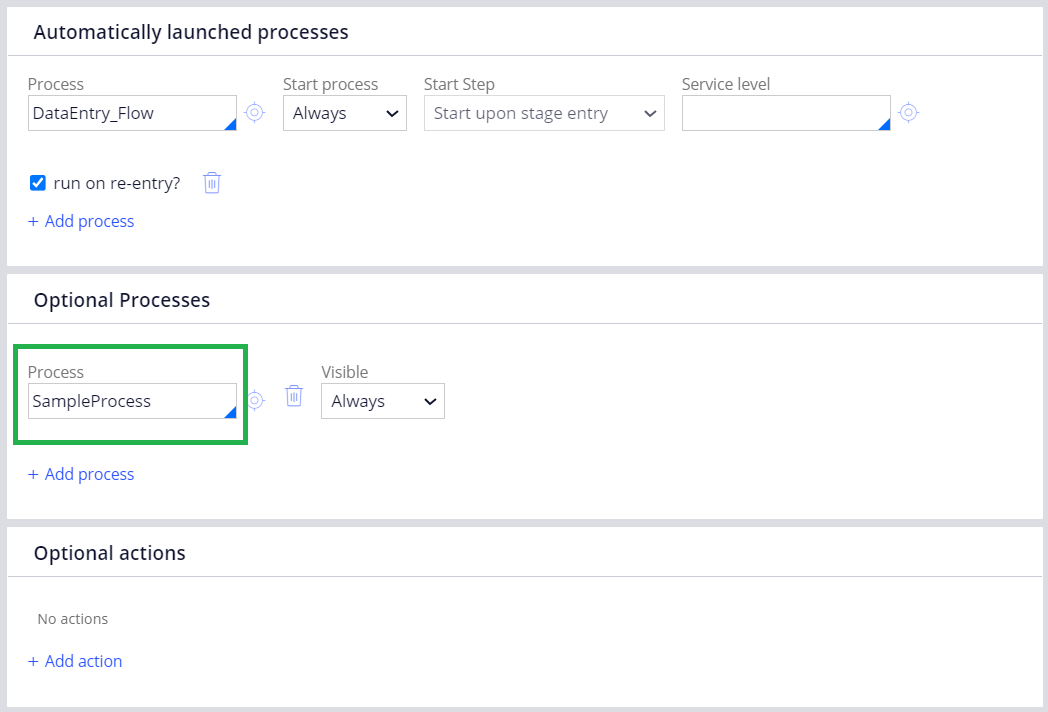 Optional Processes