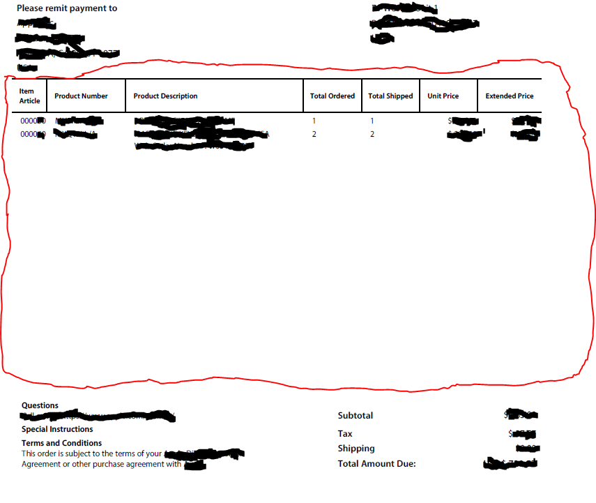 pdf table