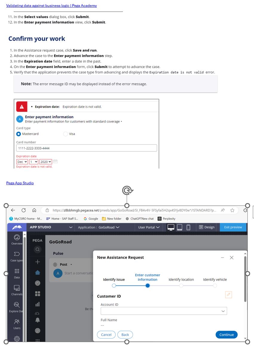 Validating data