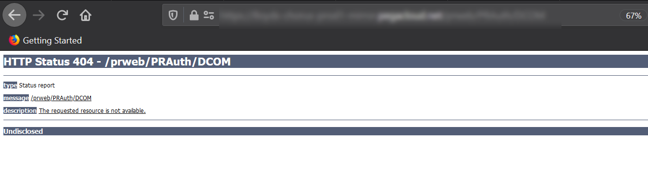 PRAuth is not accessible