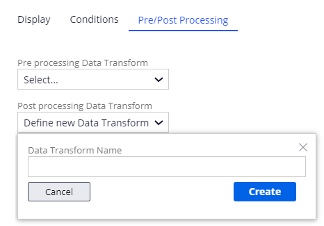 Post Processing Data Transform