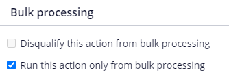 Flow Action configuration for Bulk Processing