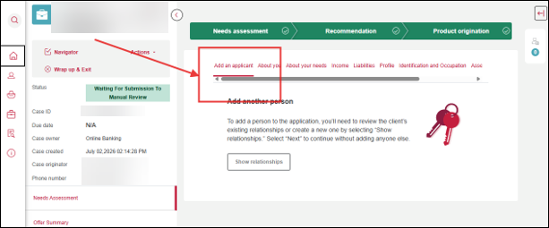 image shows horizontal scrollbar starts at the beginning when focus is on the first tab