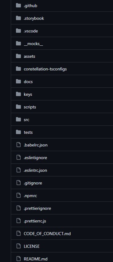 folder structure