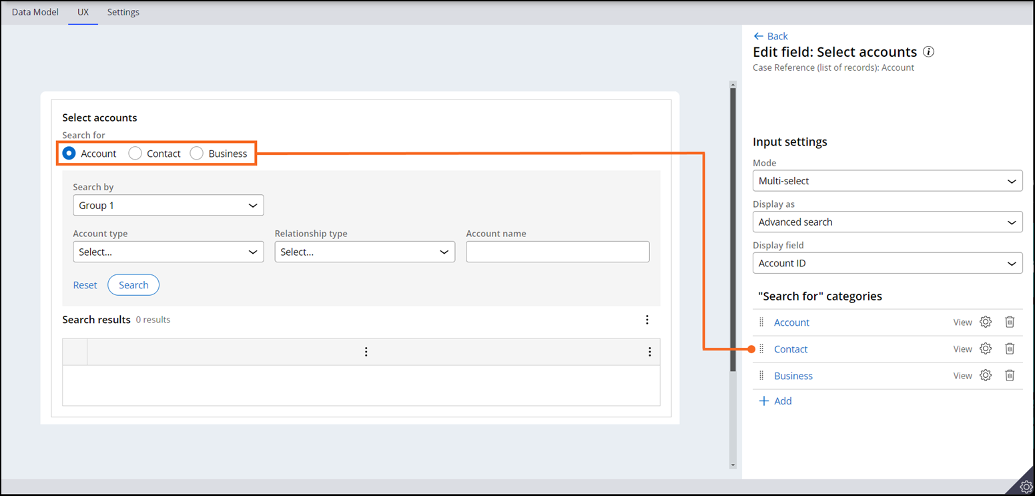 Figure – 1 Defining top-level search category