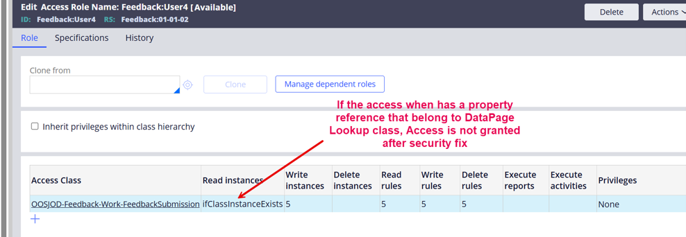 Edit Access Role Name