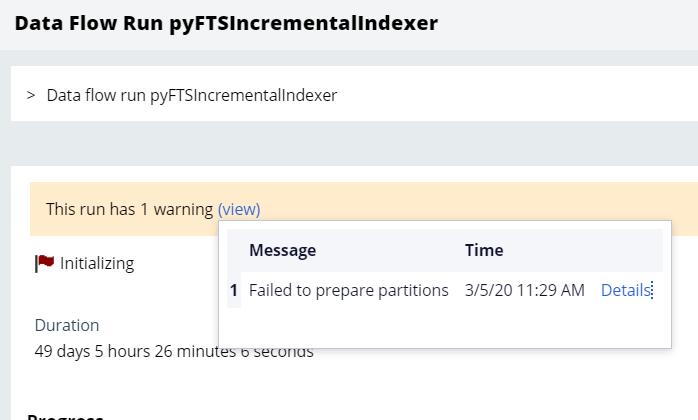 Problem on PyFTSIncremental Indexer data flow