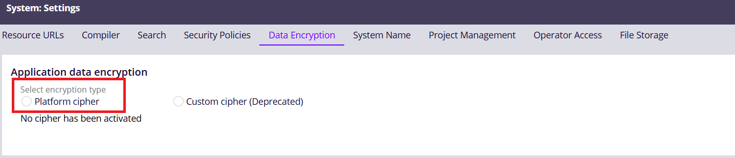 Platform Cipher