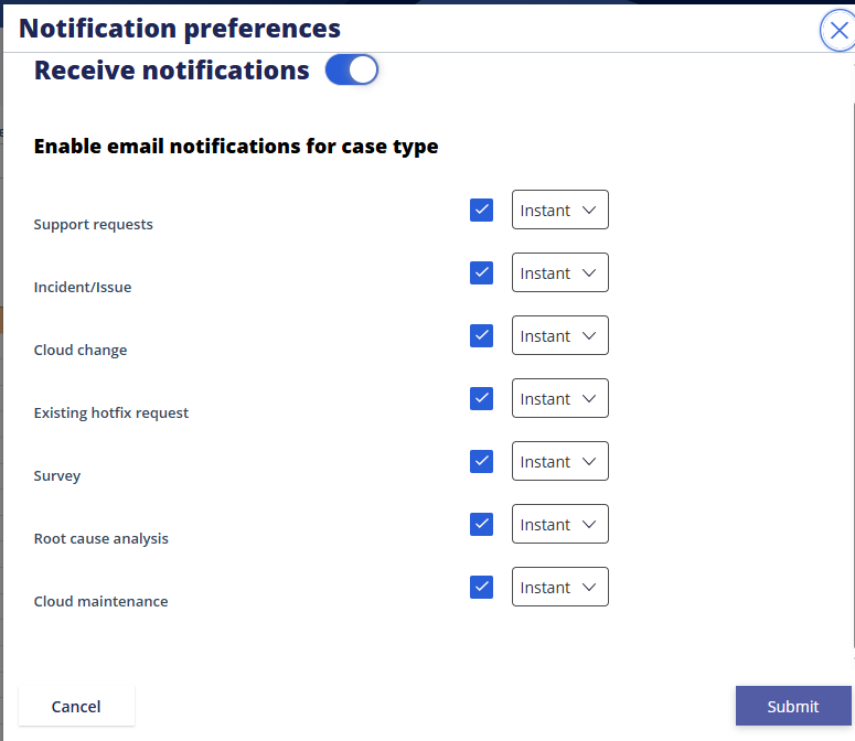 Receive notifications as at March 2026