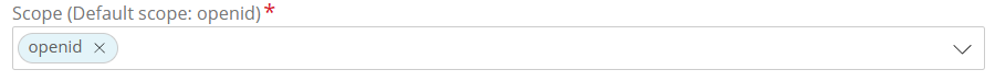 Scope configuration in Authentication Service