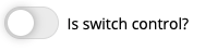 checkbox styled as switch