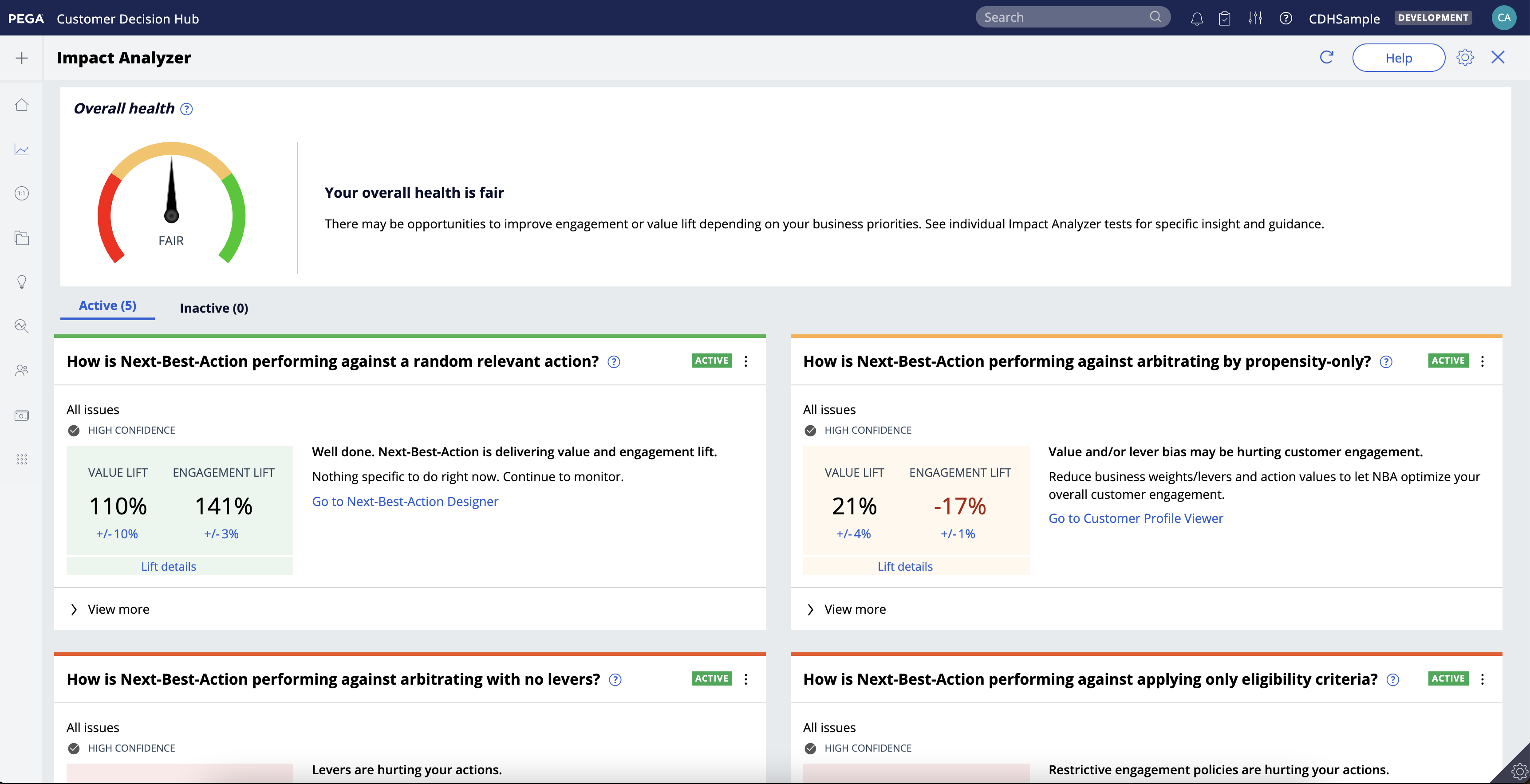 Impact Analyzer screenshot