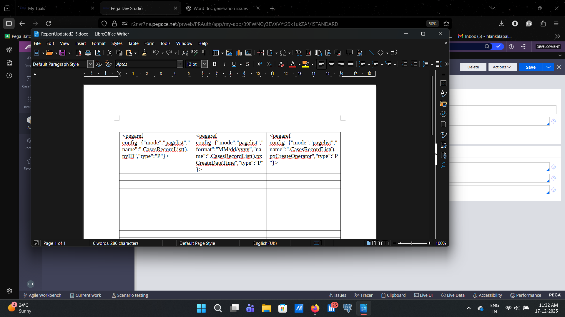 here I've added how my table looks like