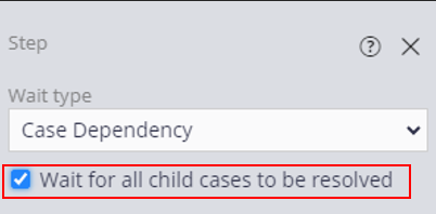 Wait for all child cases to be resolved 