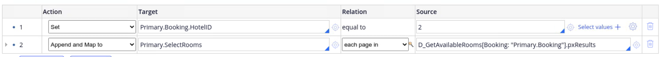 Data transform example