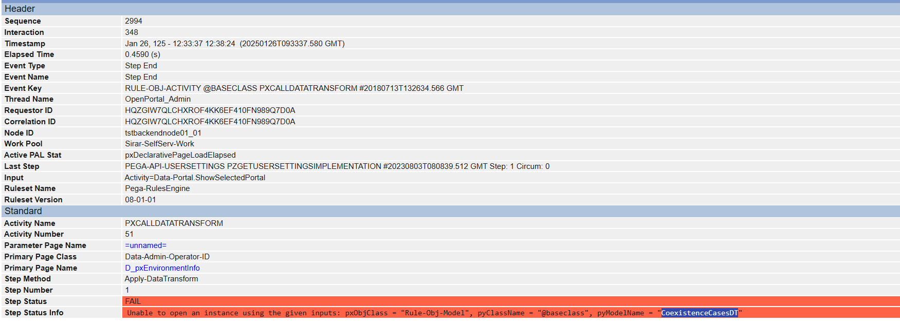  Unable to open an instance pyModelName = "CoexistenceCasesDT" 