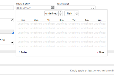Undefined DataTime Component