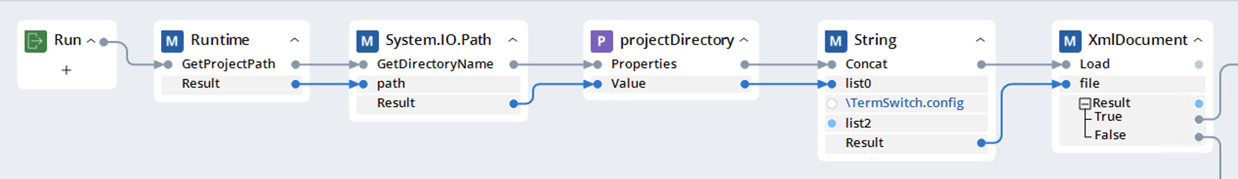 GetProjectPath Runtime automation